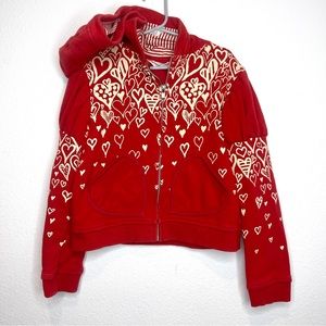 paper wing hoodie hearts jacket